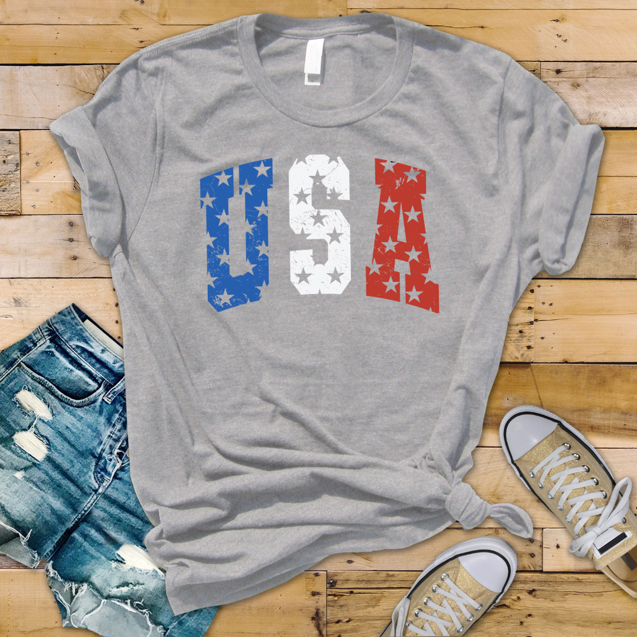 USA Stars Arched