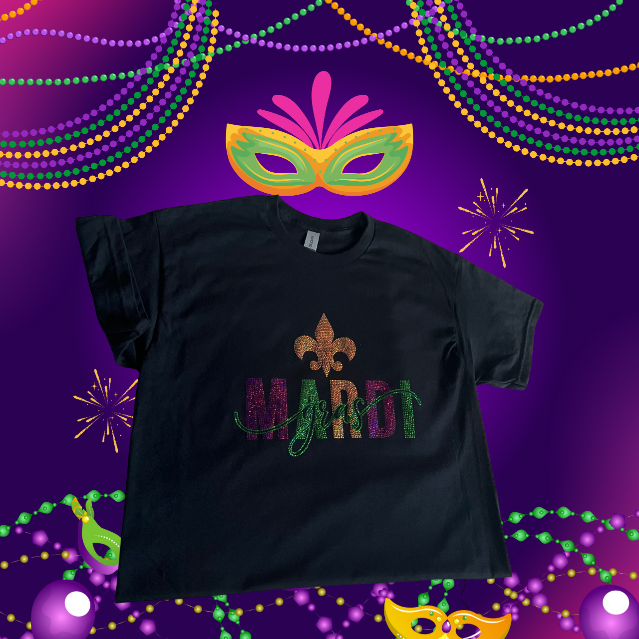 Mardi Gras Spangle Transfer