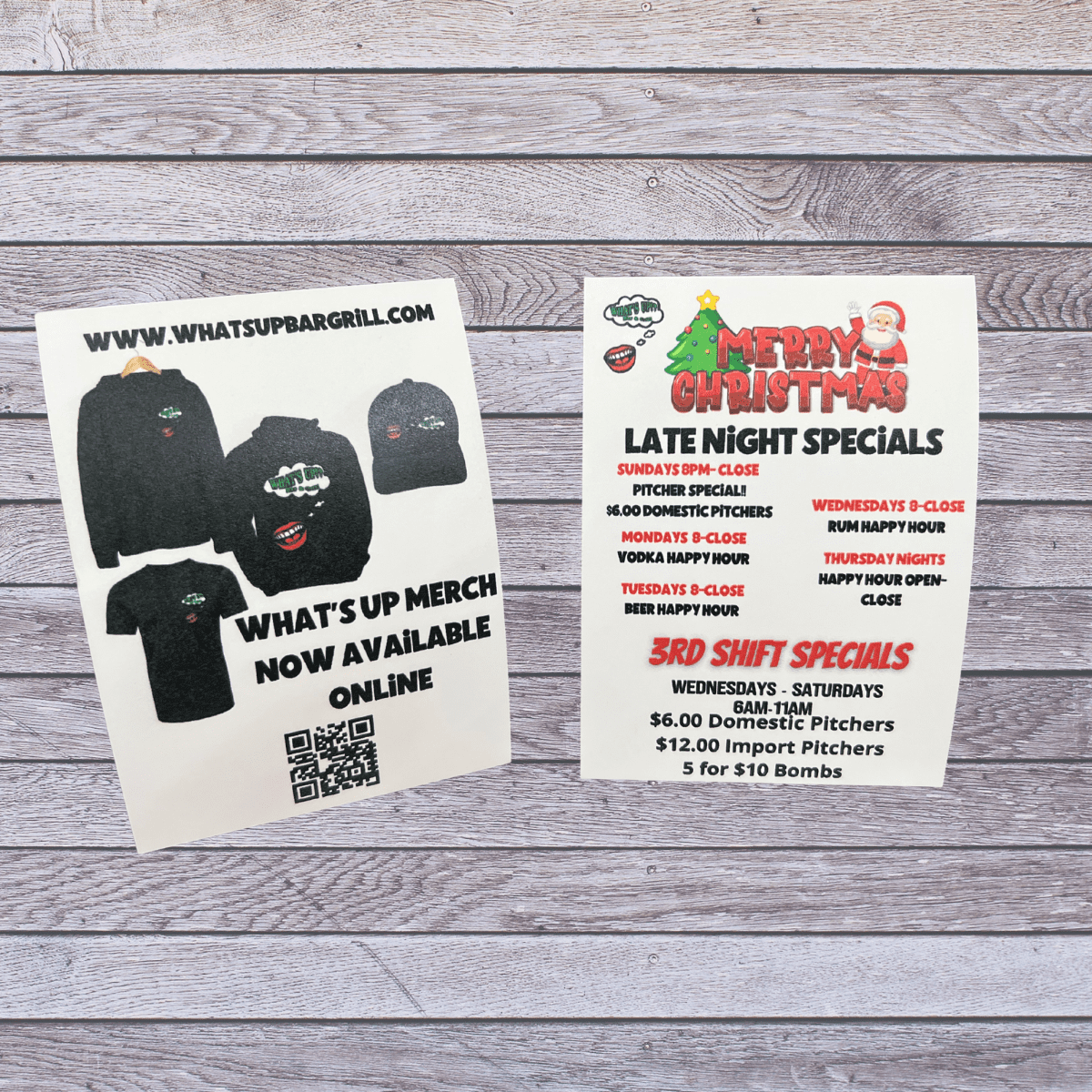 Double Sided Table Tents