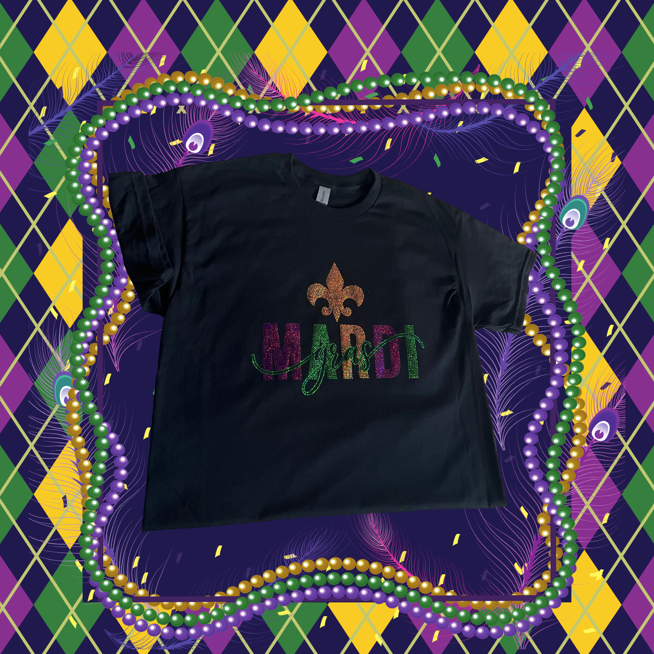 Mardi Gras Spangle Transfer