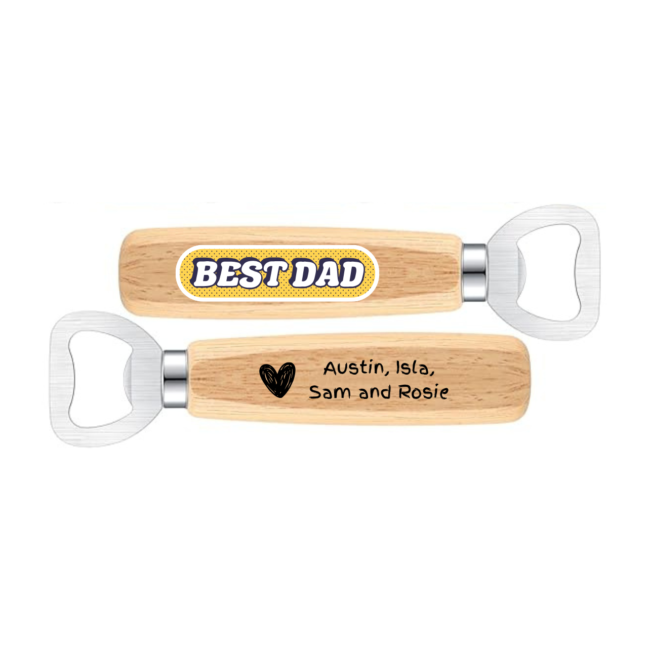 Custom Wooden Bottle Opener