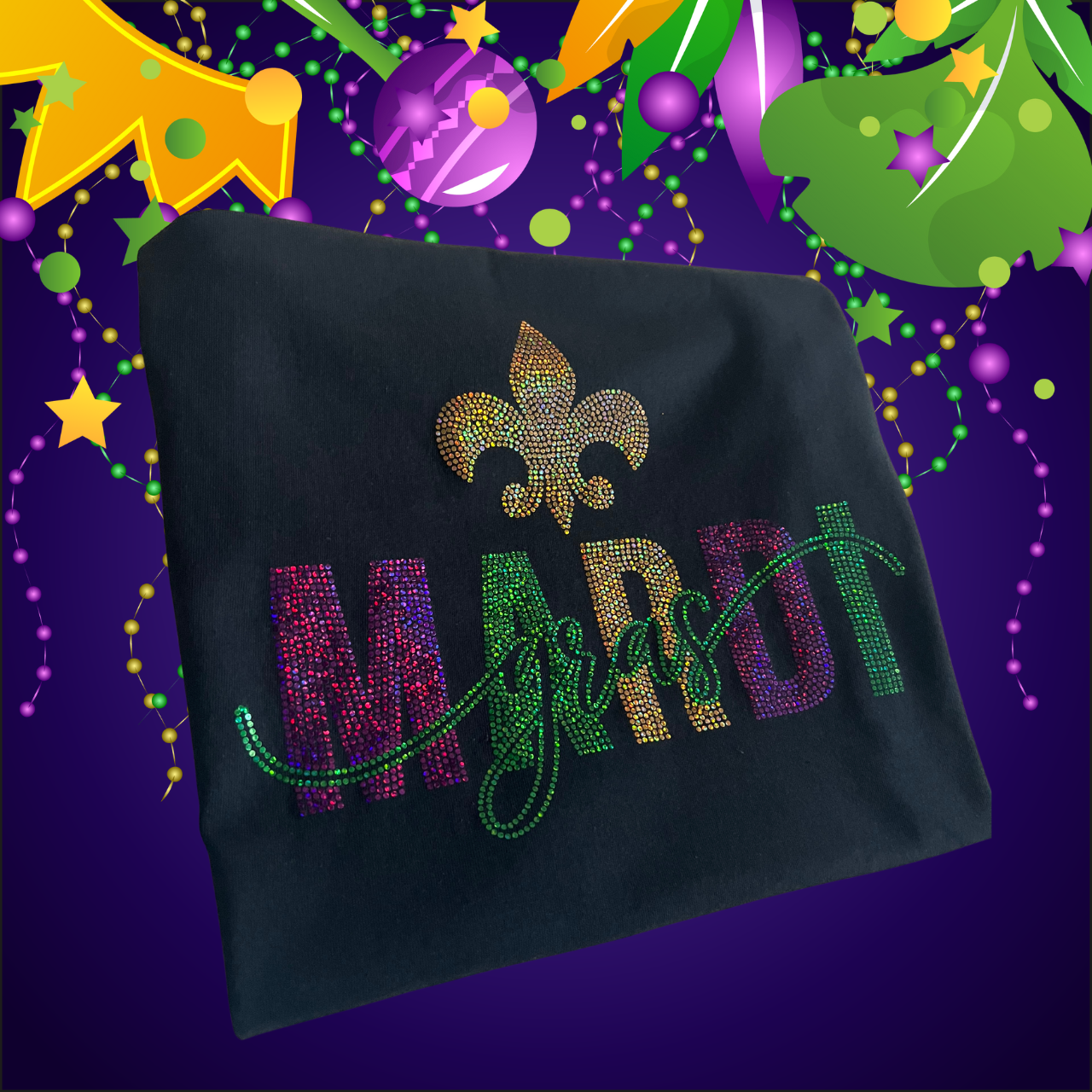 Mardi Gras Spangle Transfer