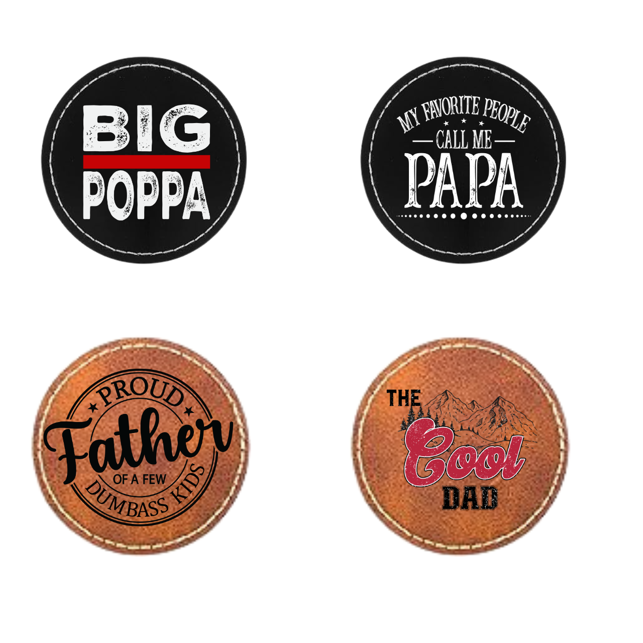 Custom UV Printed Leather Hat Patch