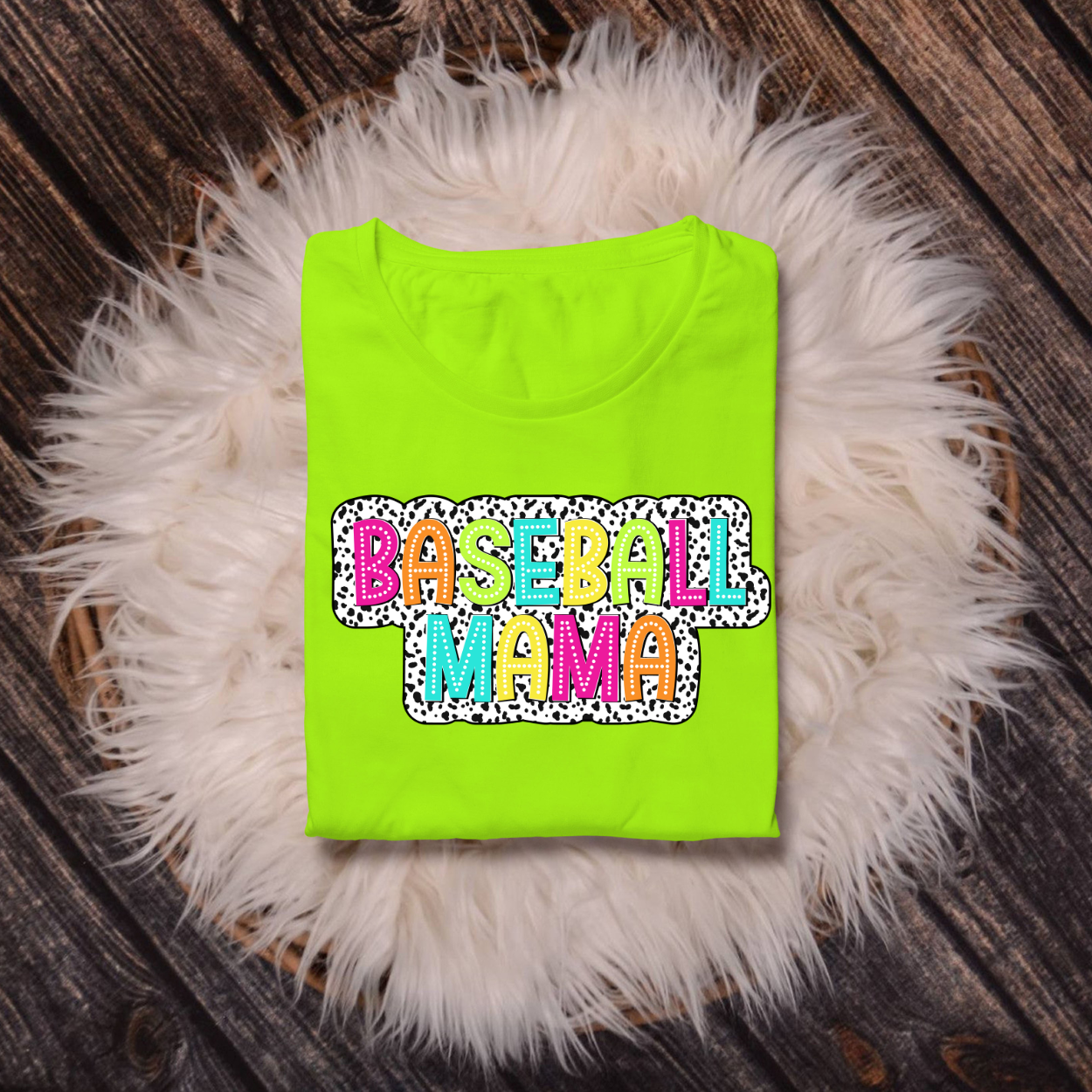 Baseball Mom/Mama Bright Dalmation