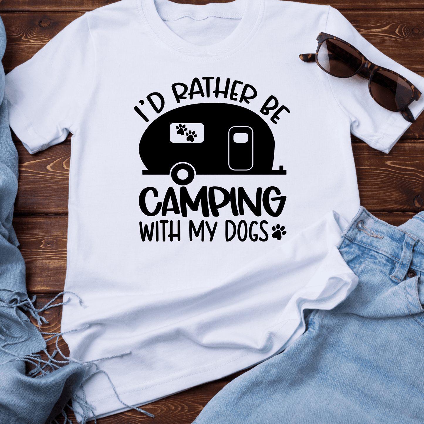 I'd Rather Be Camping With My Dogs