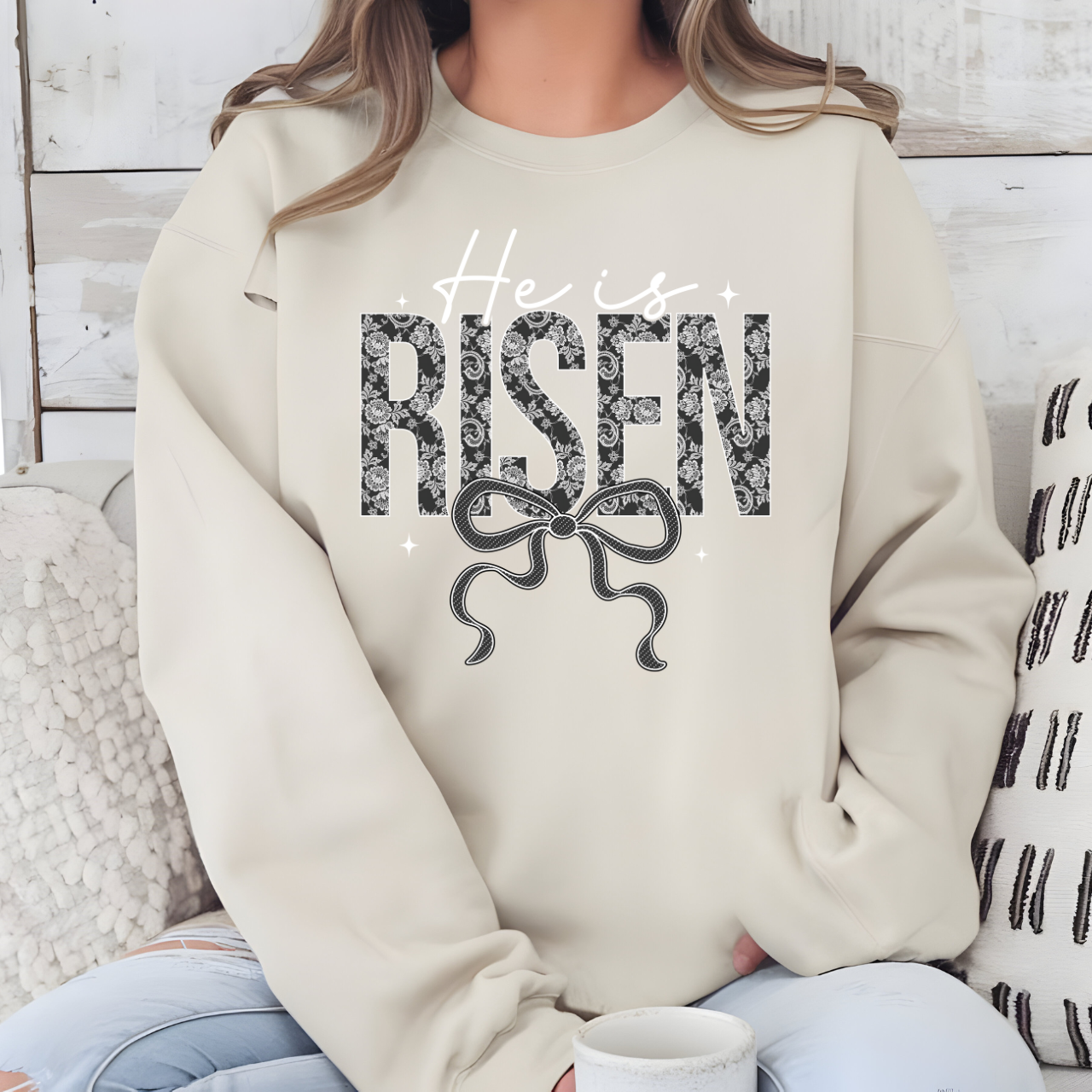 He Is Risen Lace Coquette