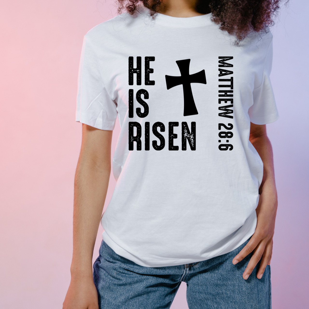 He Is Risen Distressed