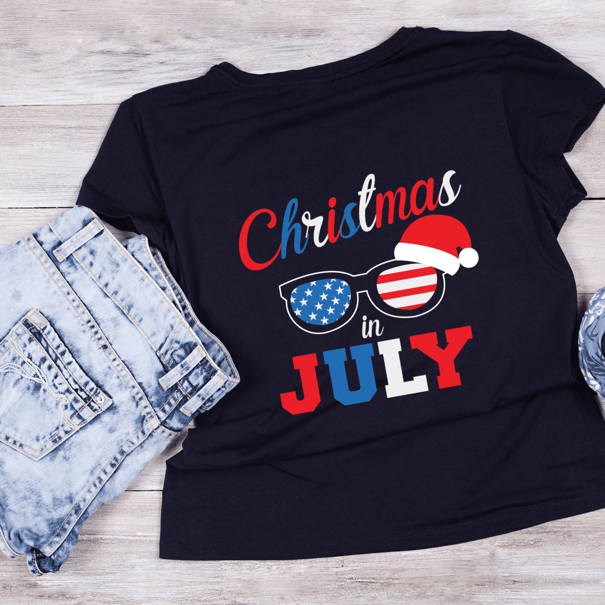 Christmas In July Patriotic Sunglasses