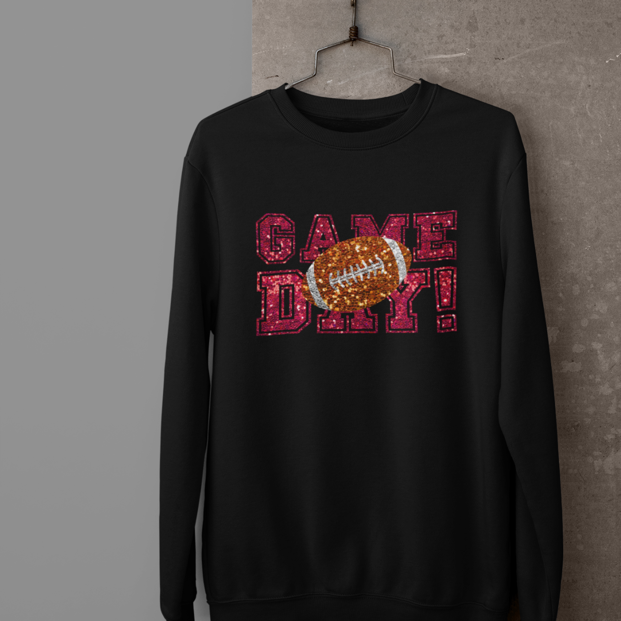 Game Day Football Faux Glitter