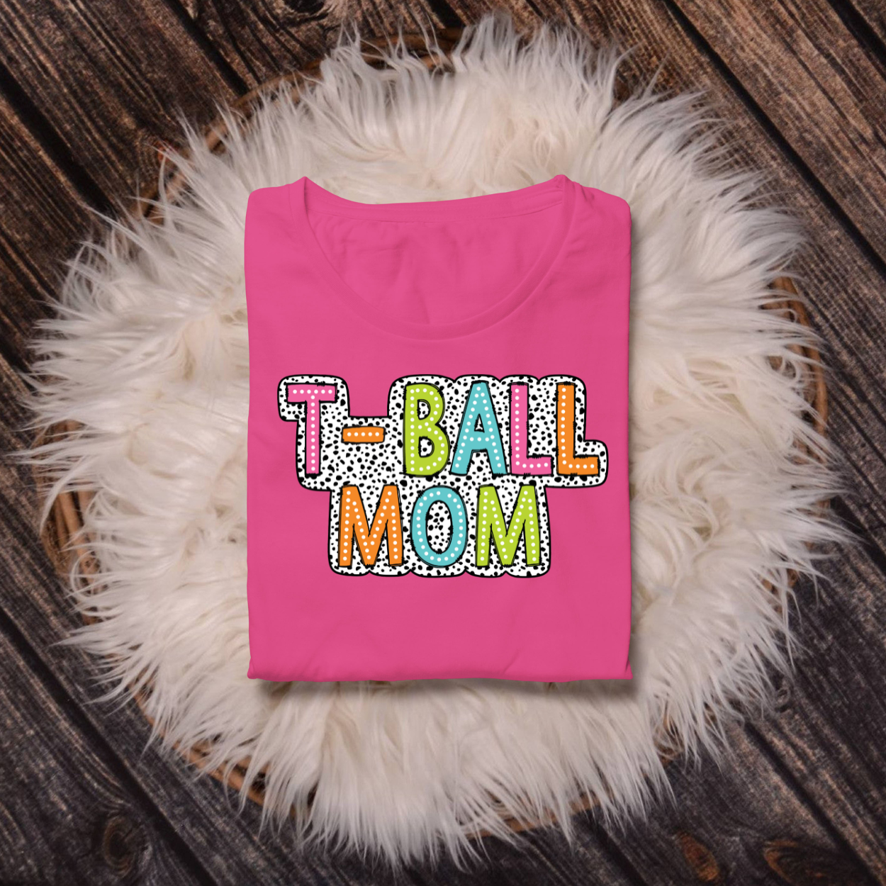 T-Ball Mom Bright Dalmation