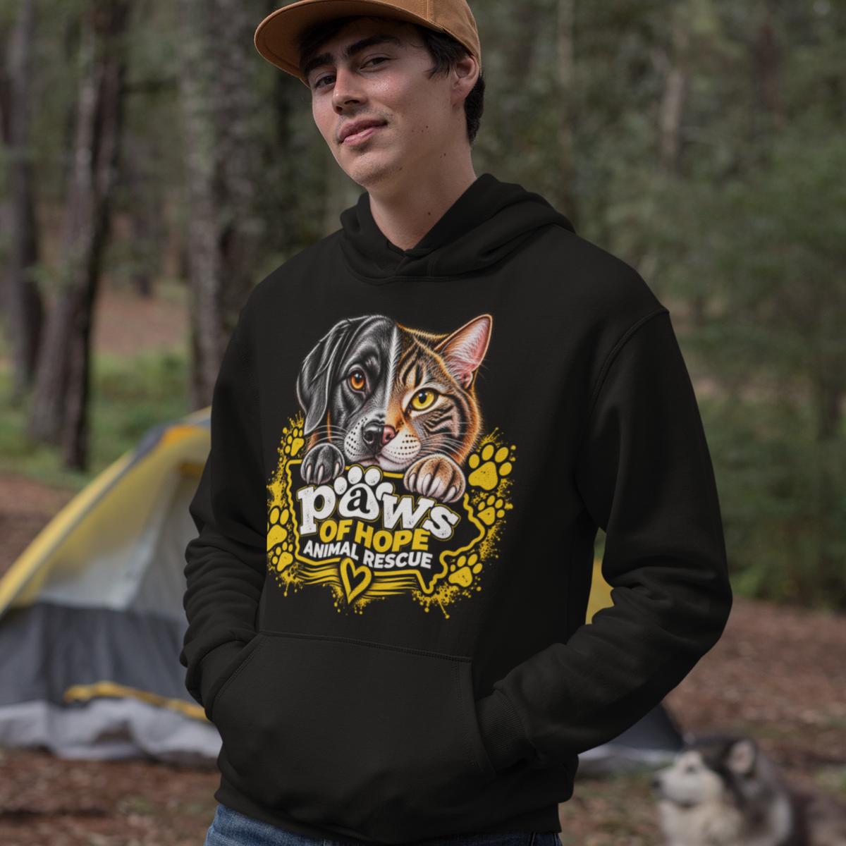 Paws of Hope – Every Paw Deserves Hope | Animal Rescue Fundraiser Hoodie