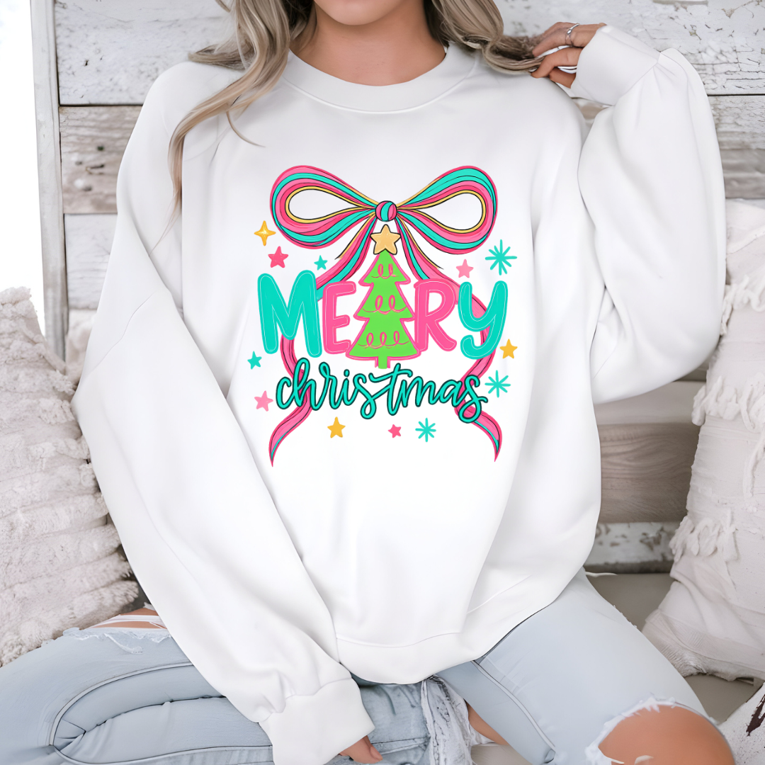 Merry Christmas Coquette Crewneck