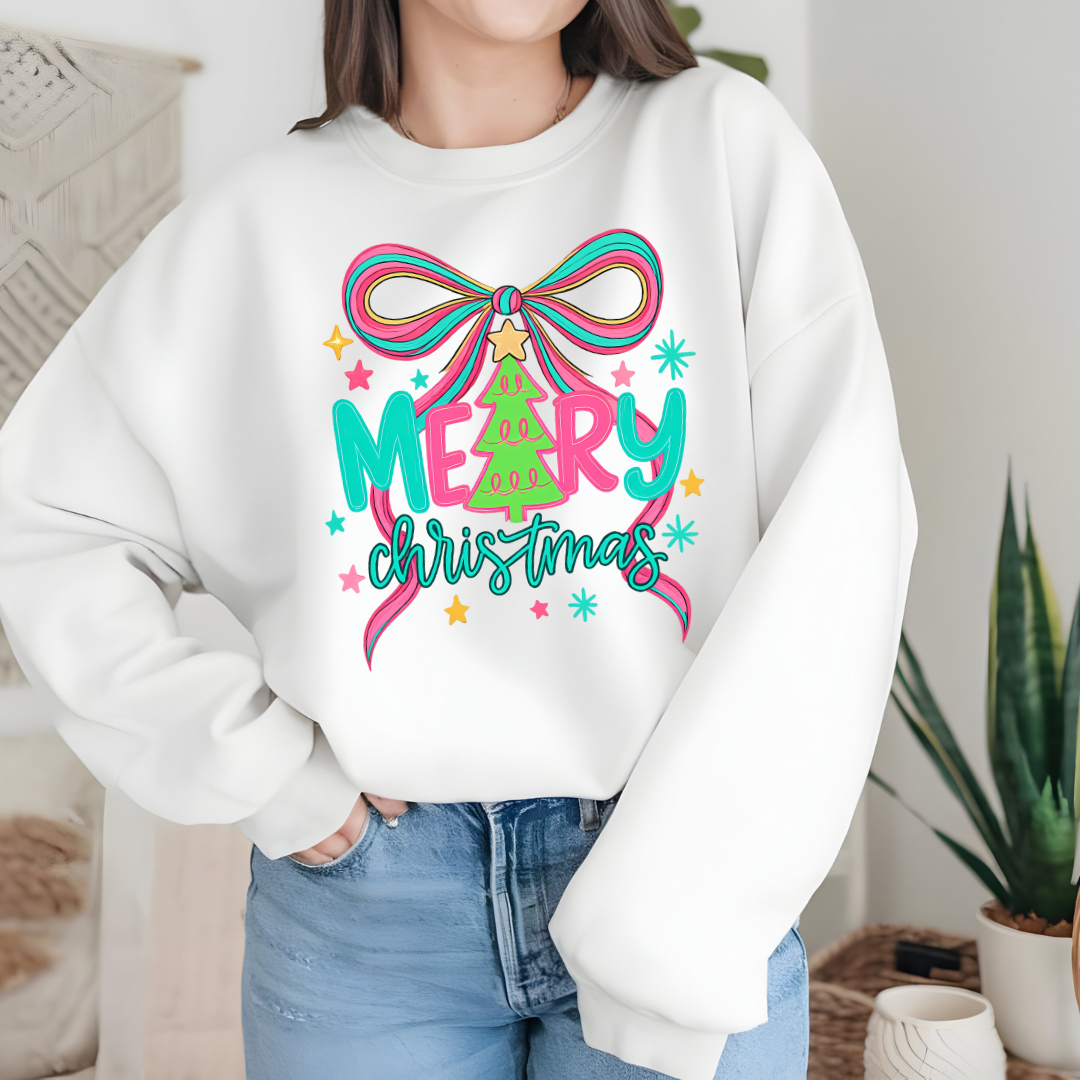 Merry Christmas Coquette Crewneck