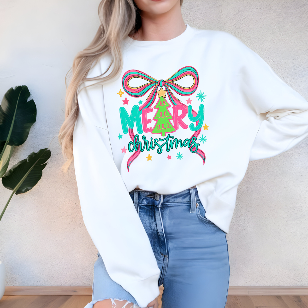 Merry Christmas Coquette Crewneck