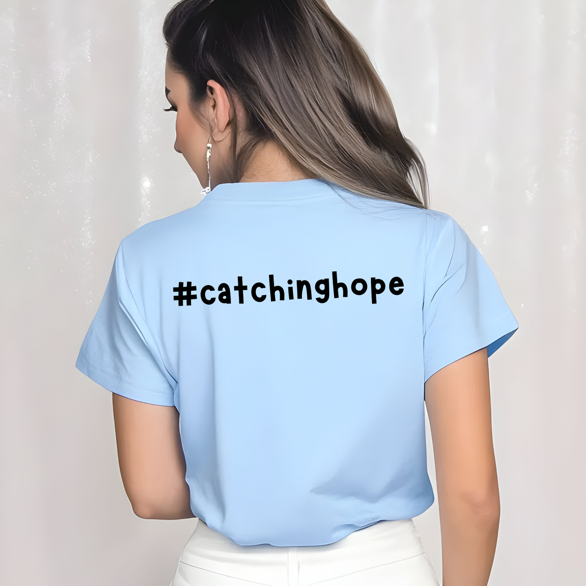 Paws of Hope Love Iowa T-Shirt | Animal Rescue Fundraiser – (Carolina Blue)