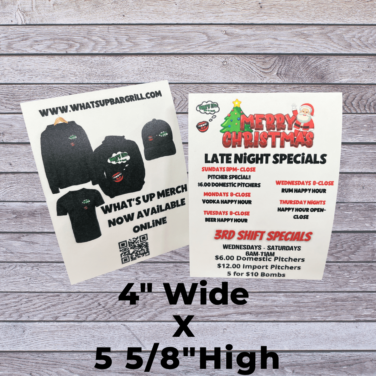 Double Sided Table Tents