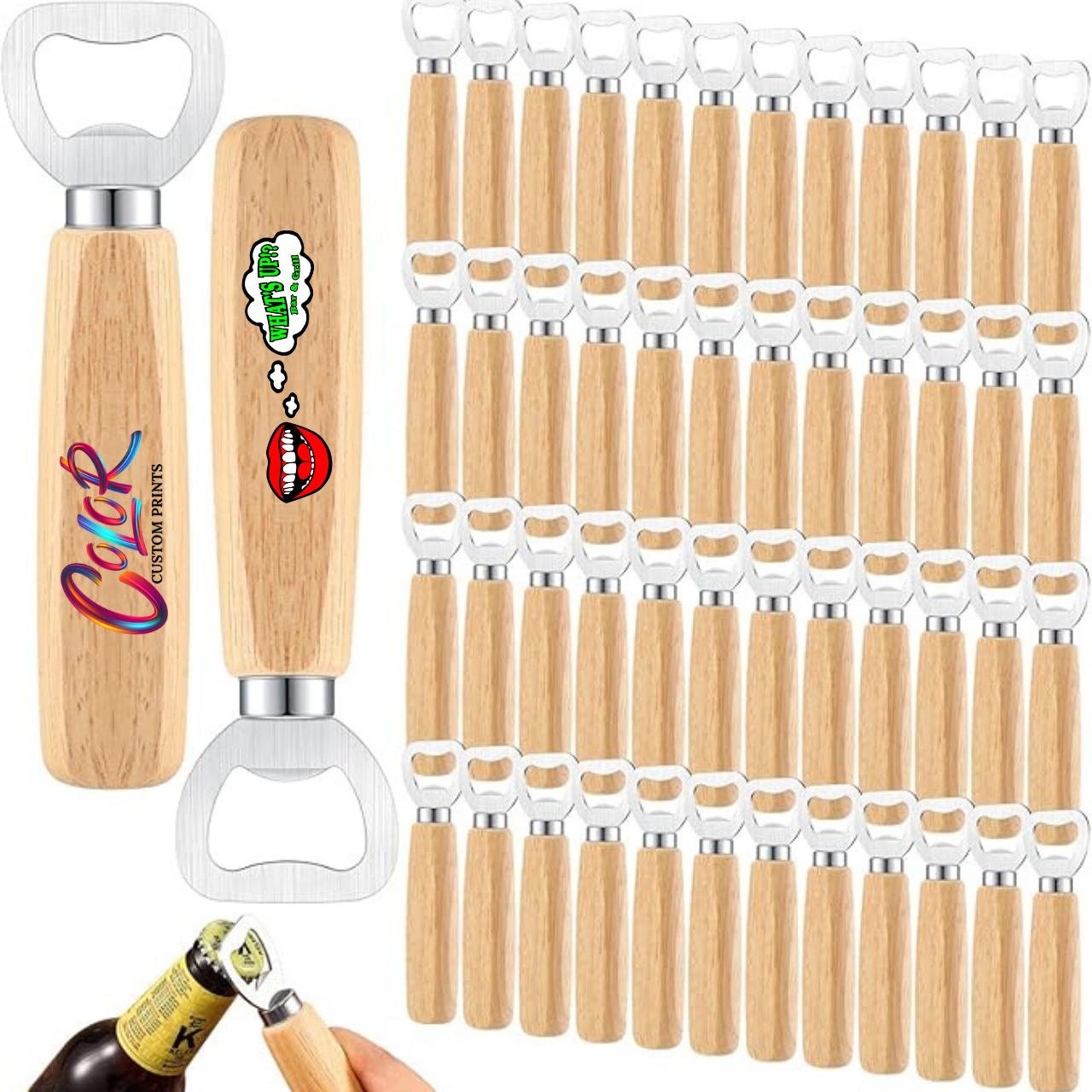 Custom Wooden Bottle Opener