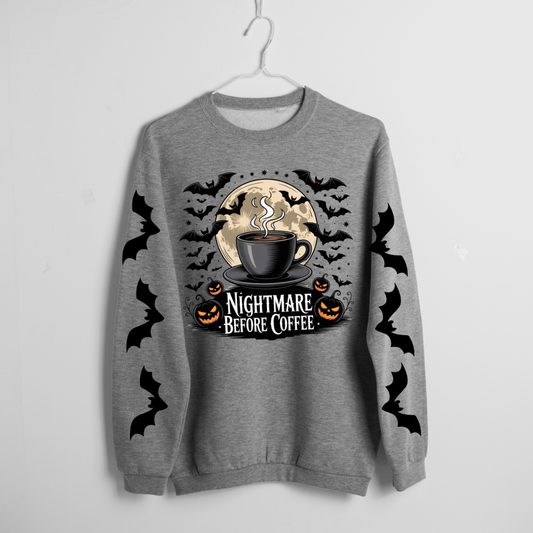 Nightmare Before Coffee Crewneck