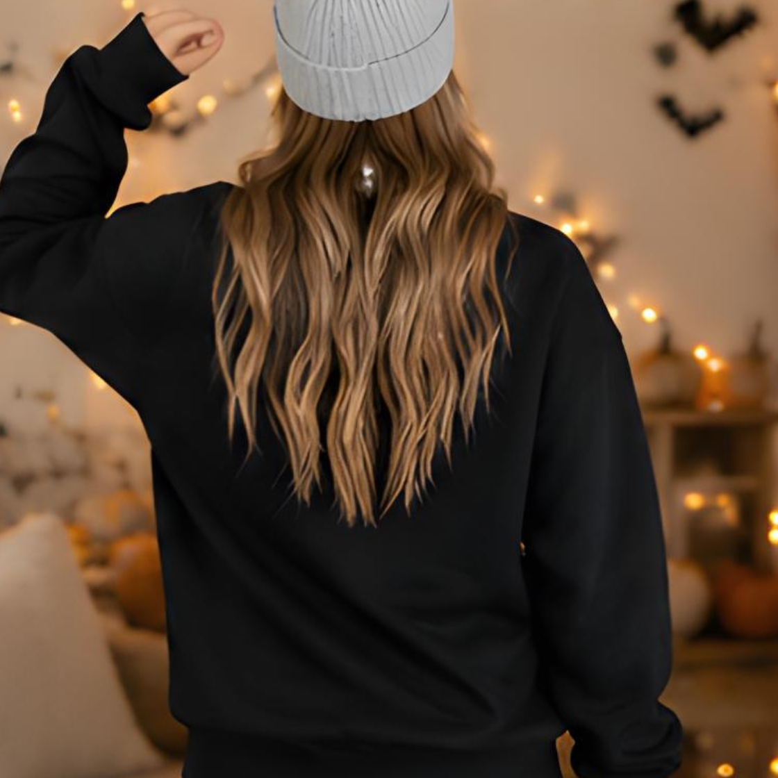 Boo Ghost Halloween Crewneck Sweatshirt