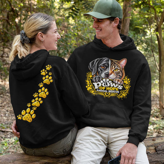 Paws of Hope – Every Paw Deserves Hope | Animal Rescue Fundraiser Hoodie