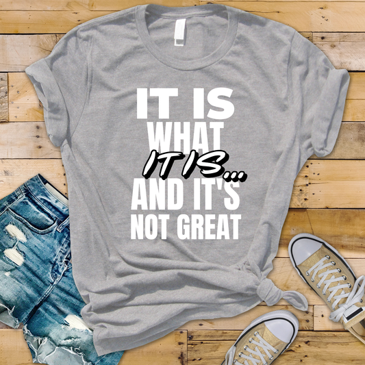 It Is What It Is And It's Not Great