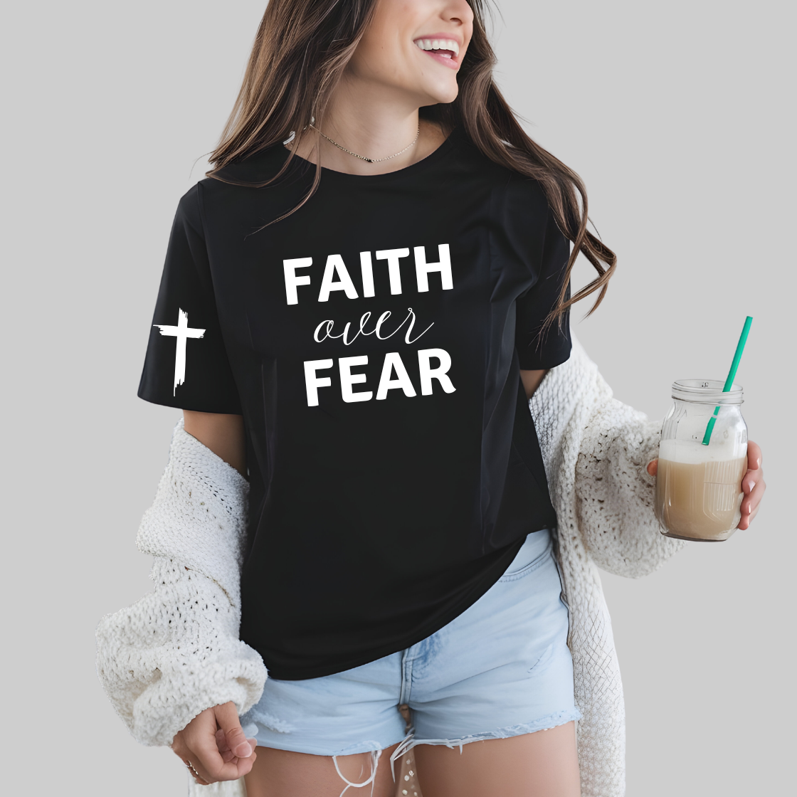 Faith Over Fear T-Shirt Or Hoodie
