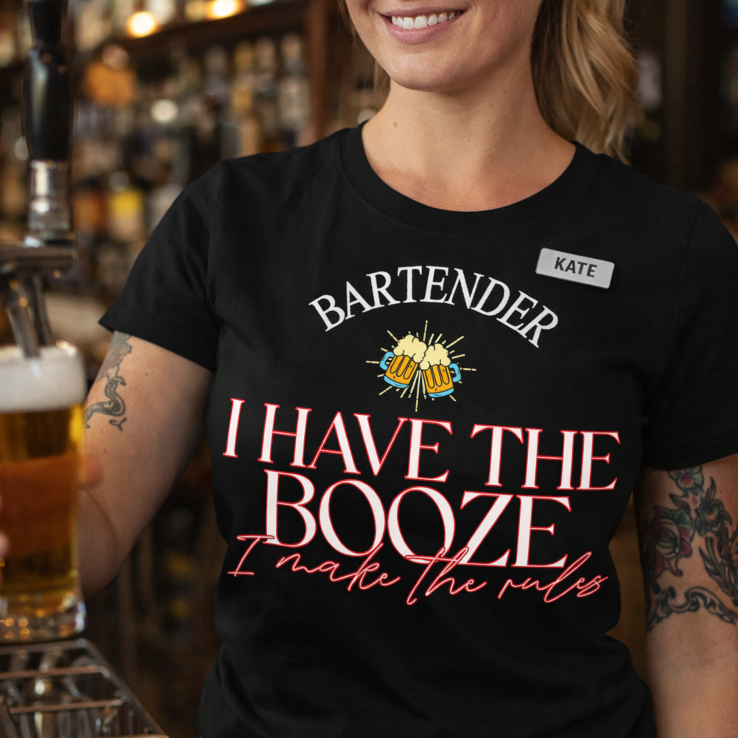 Bartender I Have The Booze I Make The Rules With Script