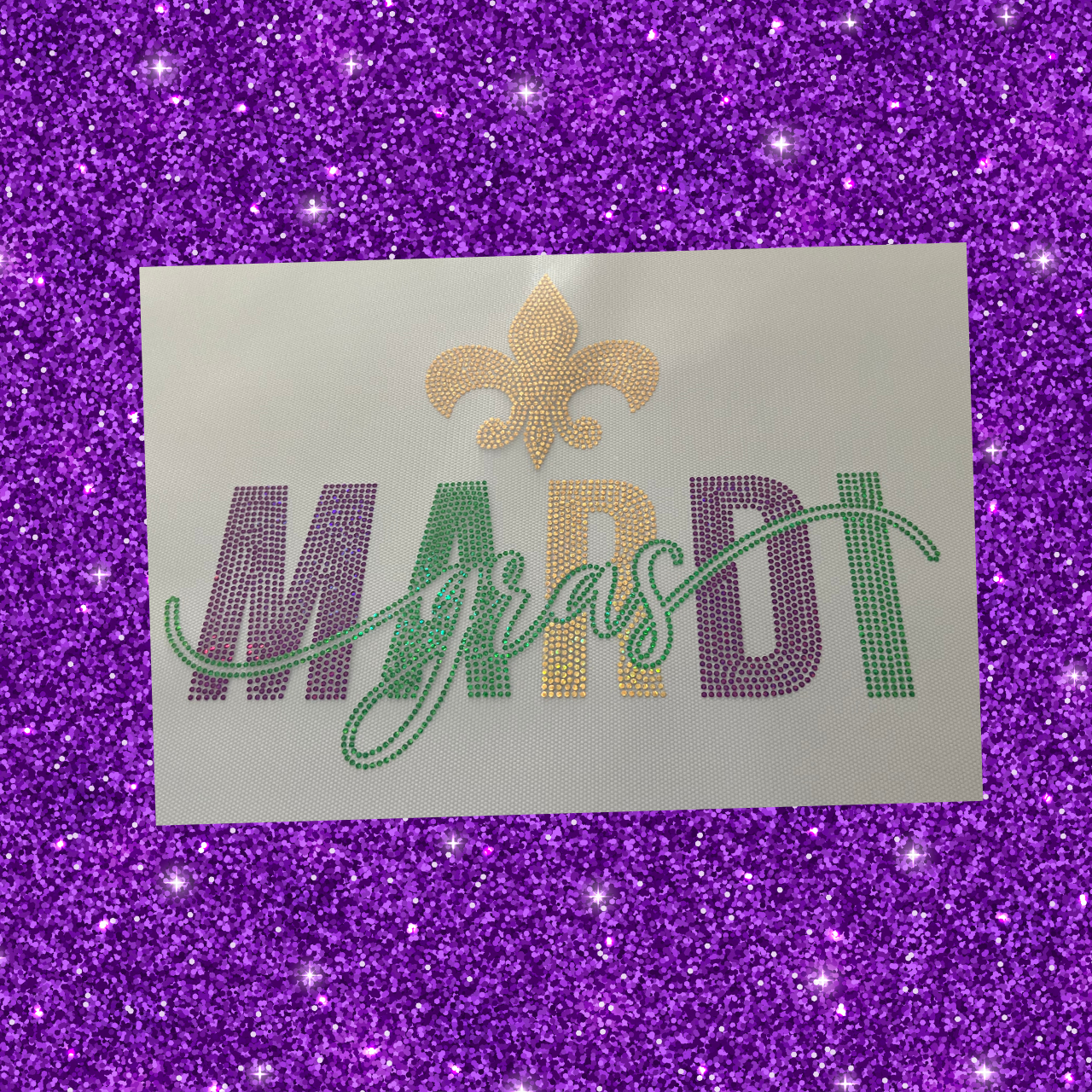 Mardi Gras Spangle Transfer