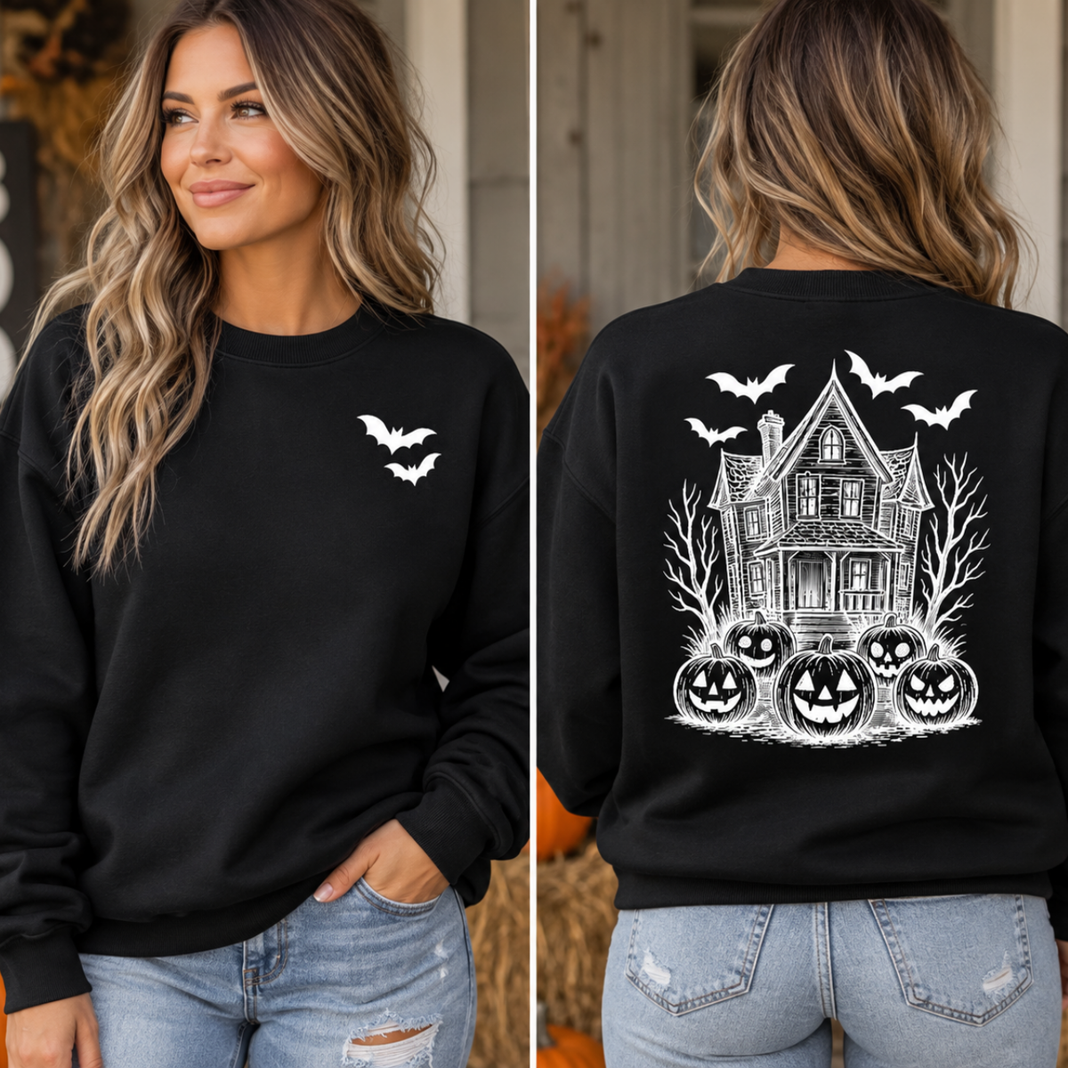 Haunted House T-shirt or Crewneck