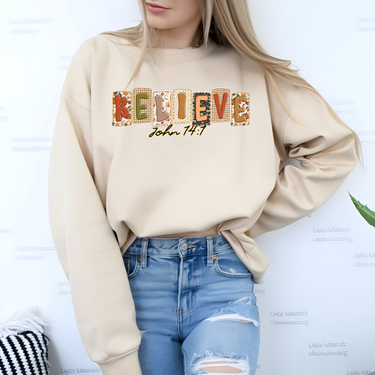 Believe, Pray, Joy And Grace Preppy Christian Designs