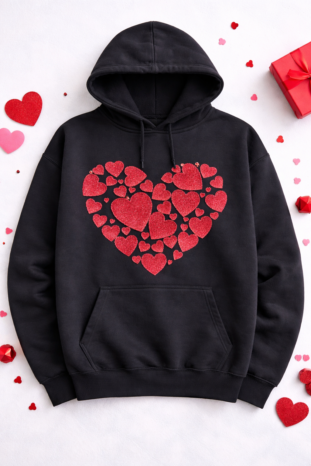 Hearts In Heart Puff Transfer