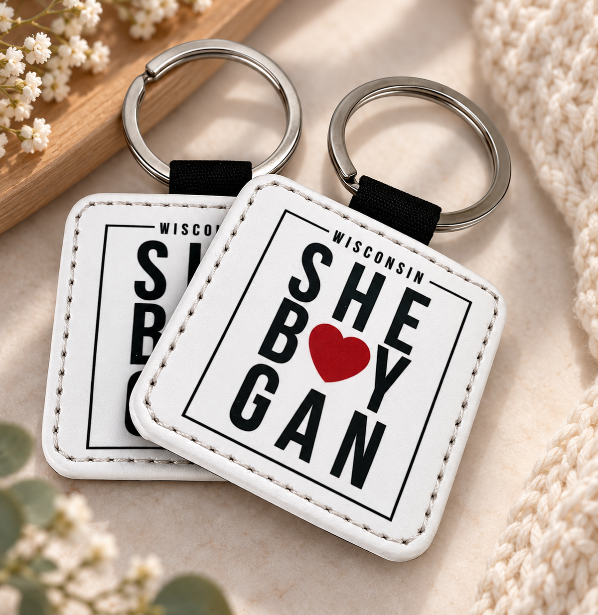 Custom Leatherette KeyChains