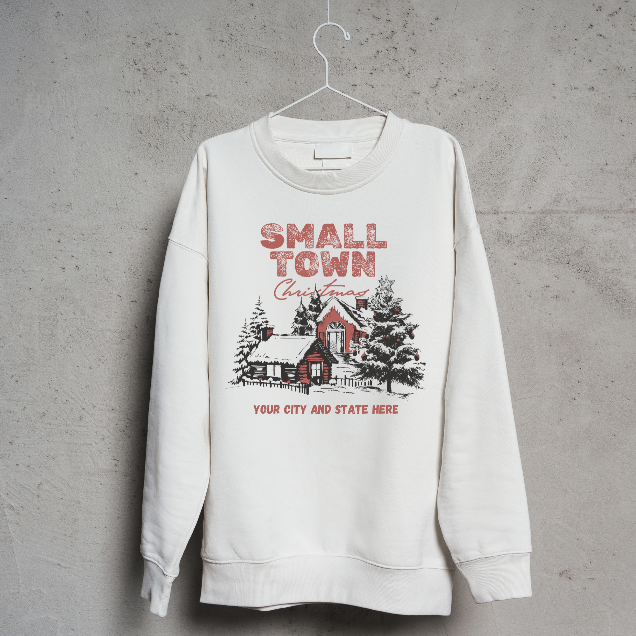 Small Town Christmas Custom City and State
