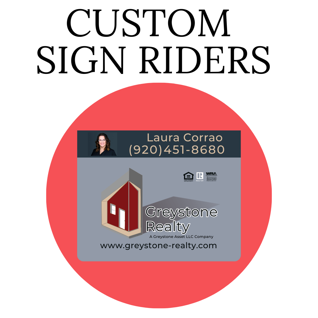 Realator Rider Sign Real Estate Rider Signs – Color Custom Prints