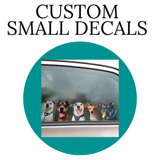 Custom Small Decals For Cars, Laptops, Windows