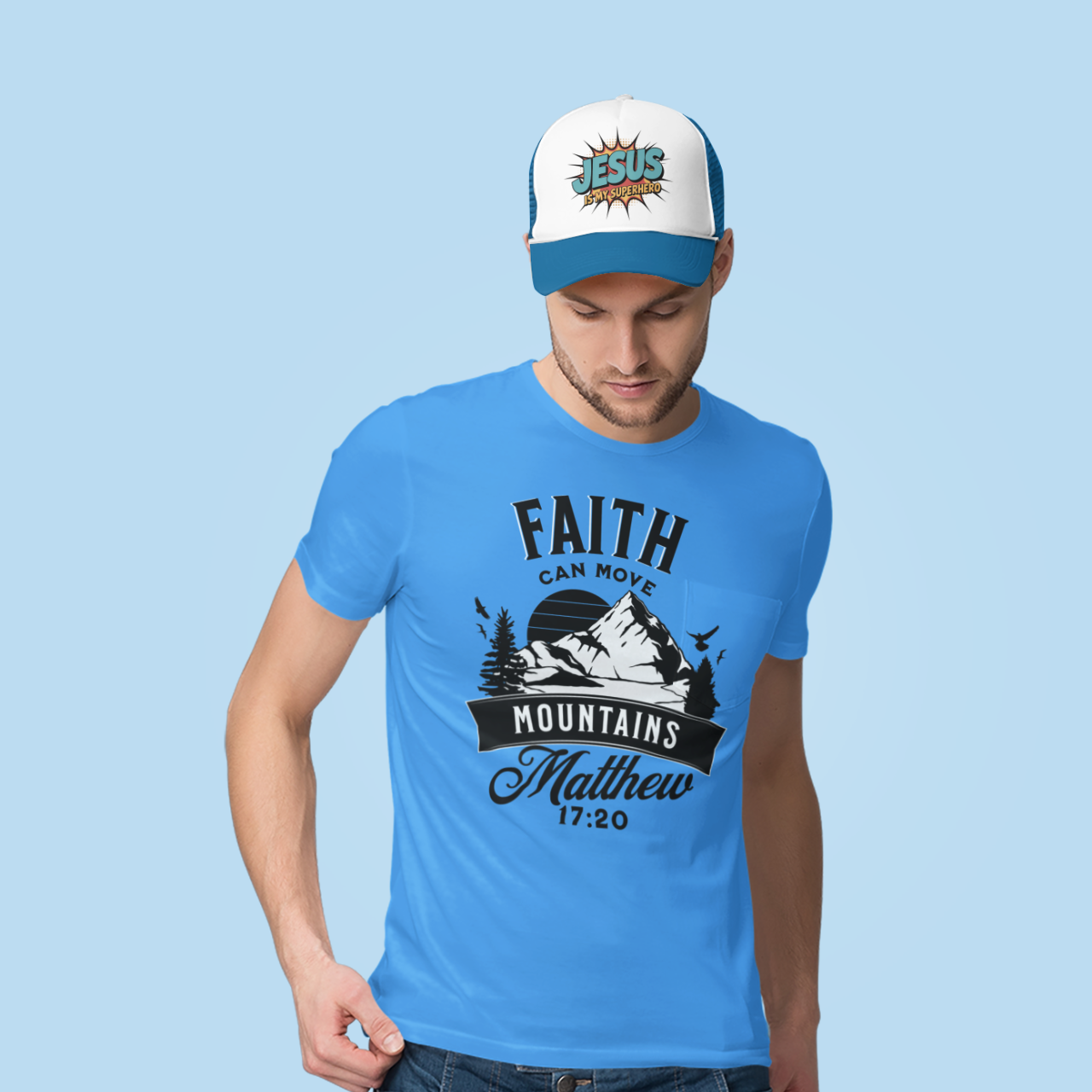 Faith Can Move Mountains Black And White