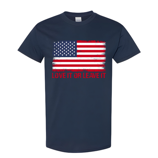 Love It Or Leave It American Flag