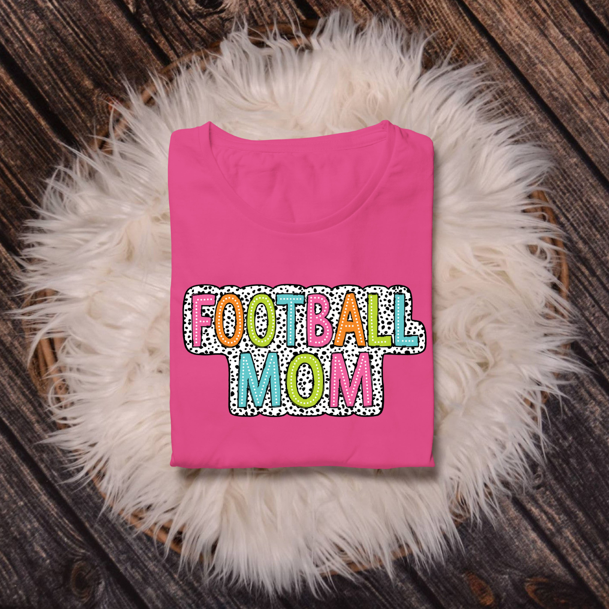 Football Mom/Mama Bright Dalmation