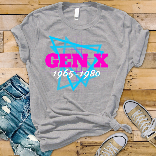 Gen X Retro Shapes T-Shirt