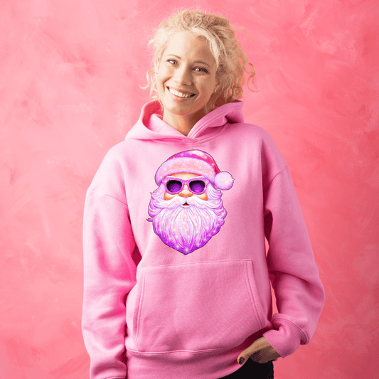 Glitter Santa- Pink and Purple