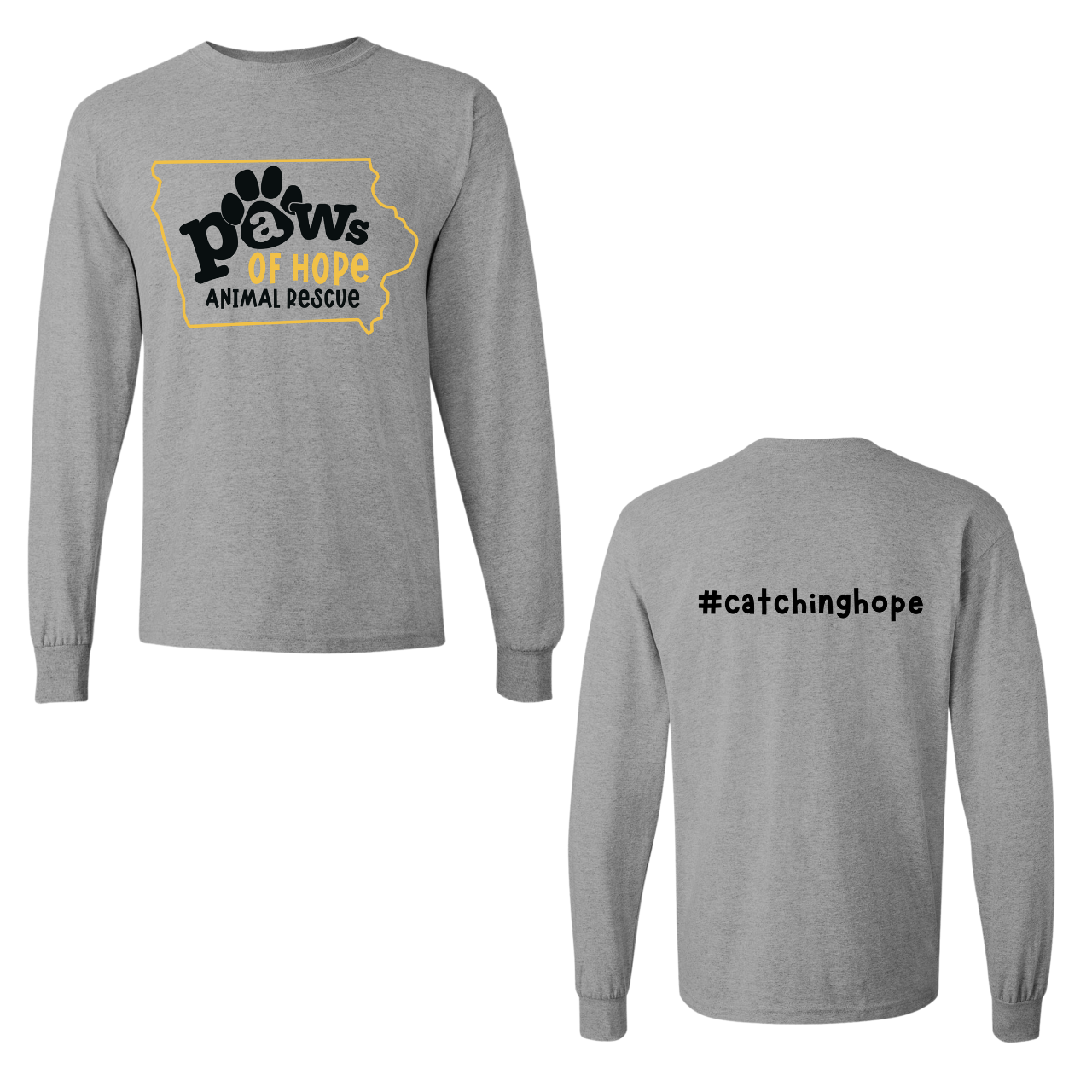 Paws Of Hope Long Sleeve Shirts
