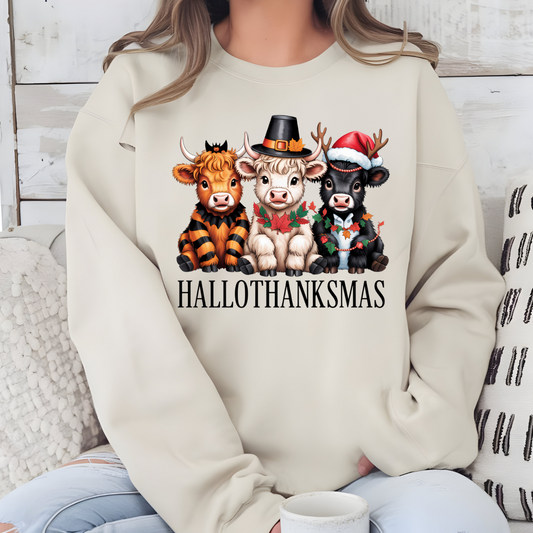 Hallothanksmas Cows