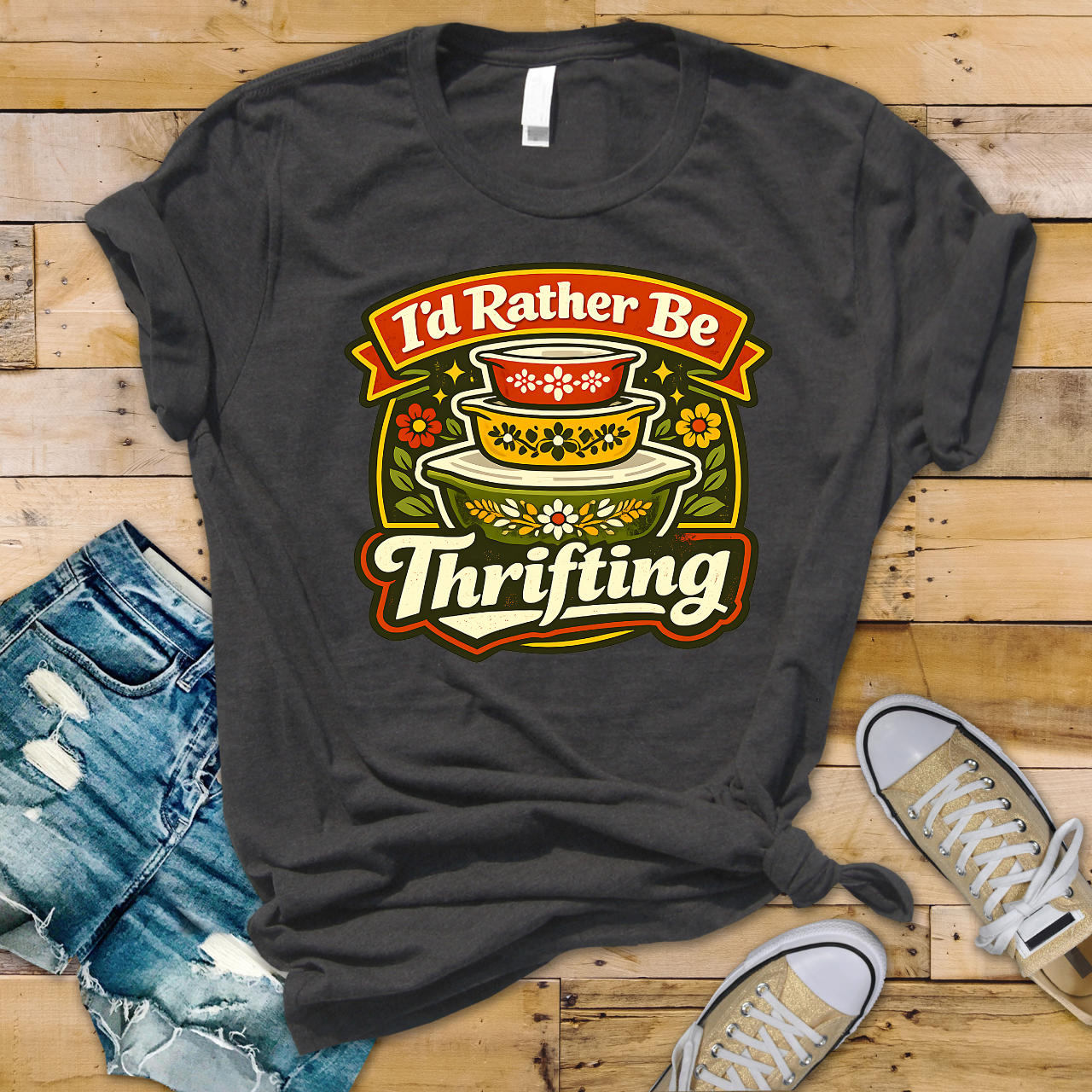 I'd Rather Be Thrifting Vintage Bowls