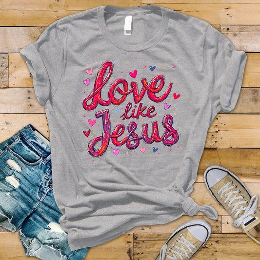 Love Like Jesus Bright Waterbrushed