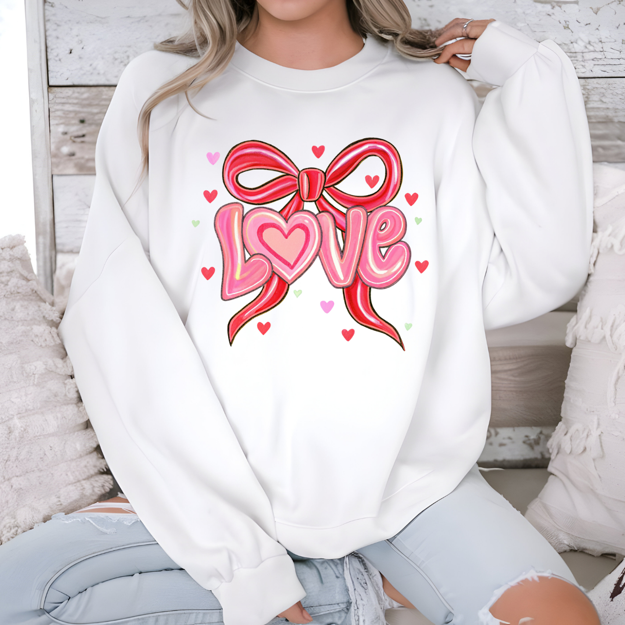 Love Pink Red Offwhite Coquette