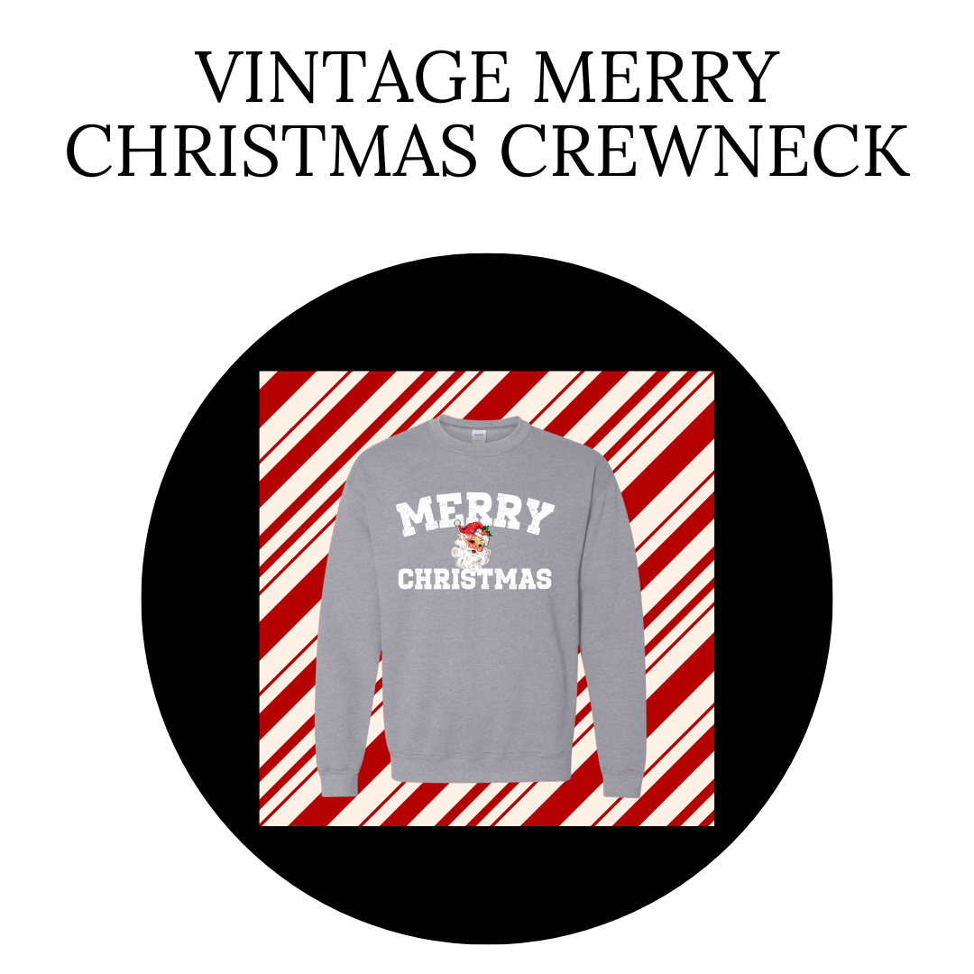 Vintage Merry Christmas Crewneck
