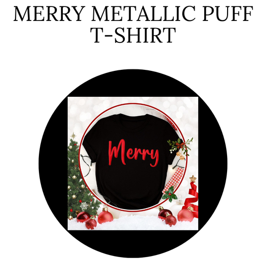 Merry Metallic Puff T-Shirt
