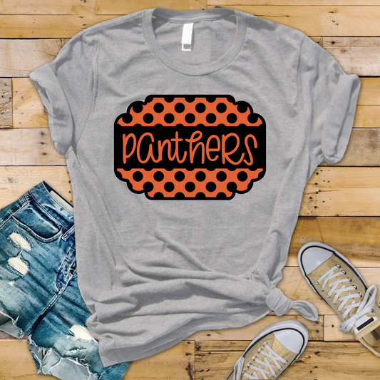 Panthers Polka Dot Frame