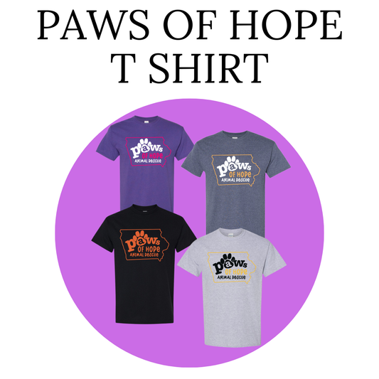 Paws Of Hope Fundraiser T- shirt