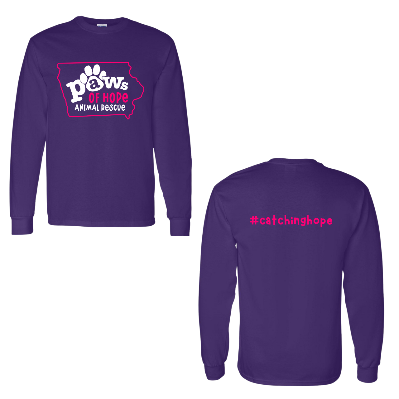 Paws Of Hope Long Sleeve Shirts